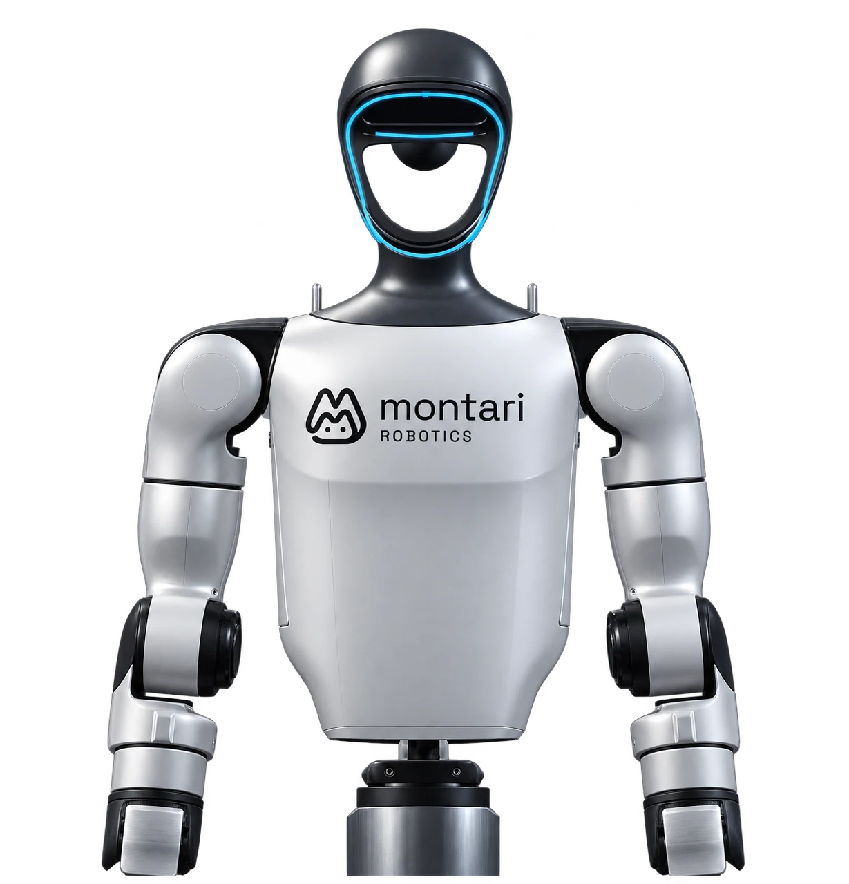 White Montari Robotics finish on Unitree G1